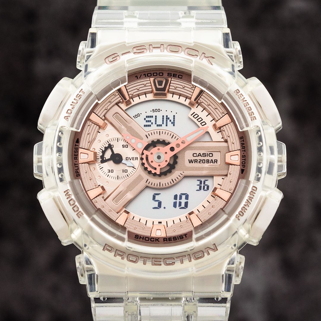 Watch Casio G Shock Original GMA S110SR 7AER With Series Transparent x Pink Gold Collection