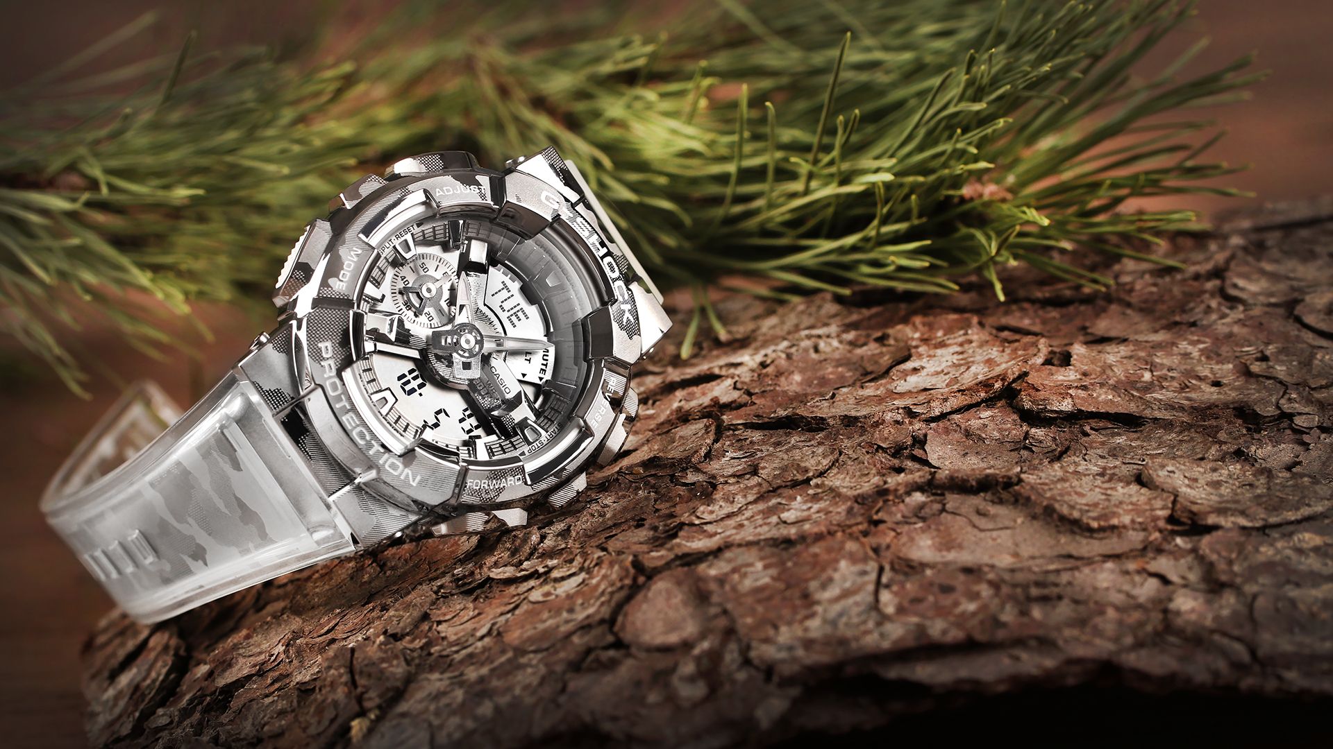 Watch Casio G-Shock Original GM-110SCM-1AER Skeleton Camouflage Series