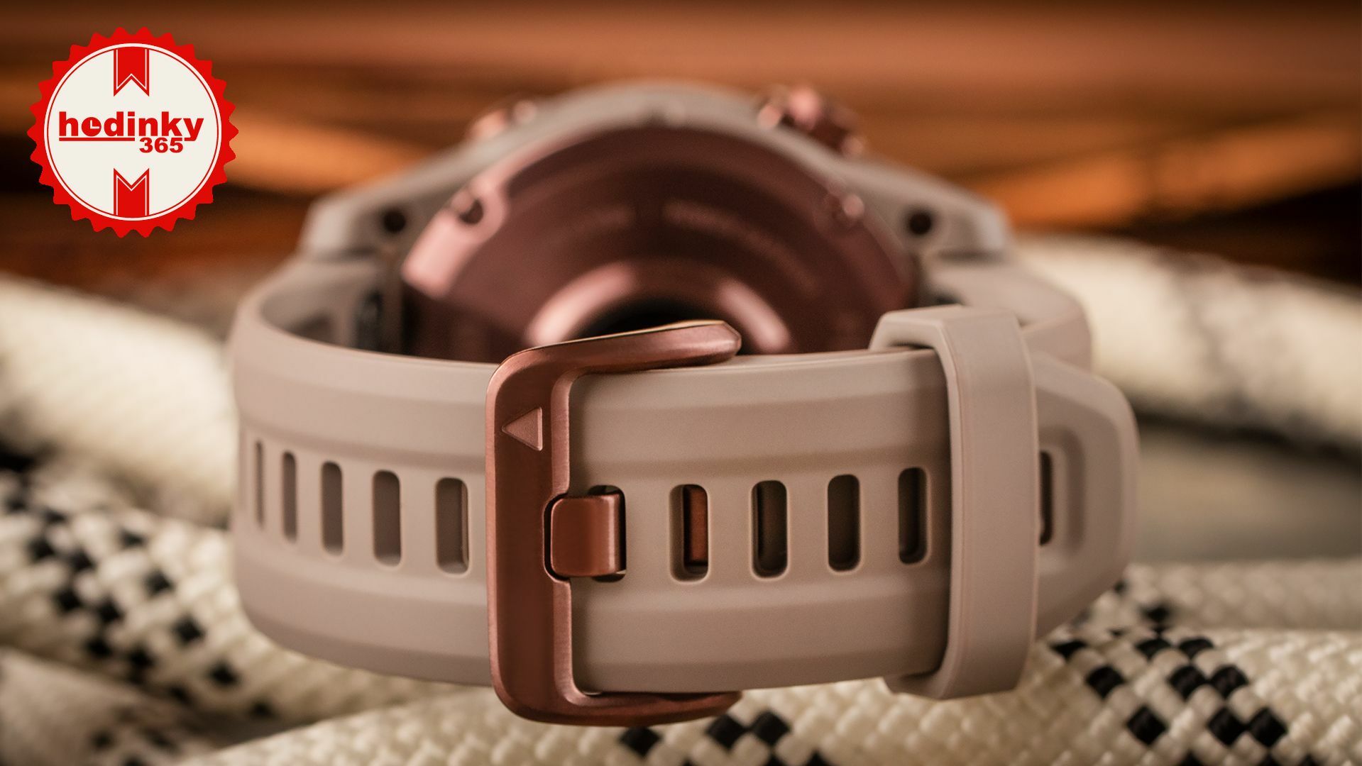 Watch Garmin Fenix 7S Sapphire Solar Bronze Titanium / Grey Band