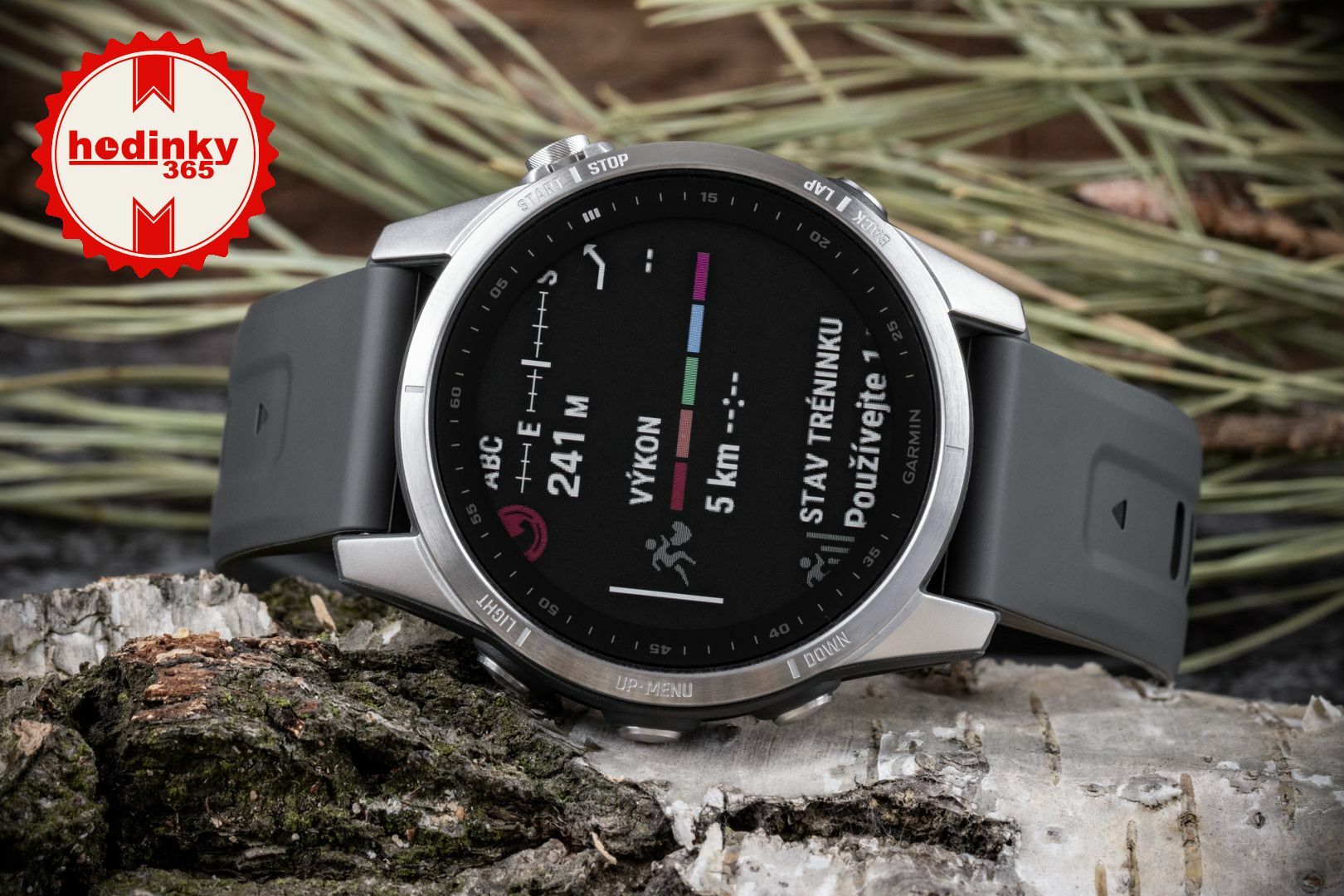 Garmin Fenix 7S Silver / Graphite Band | Hodinky-365.com