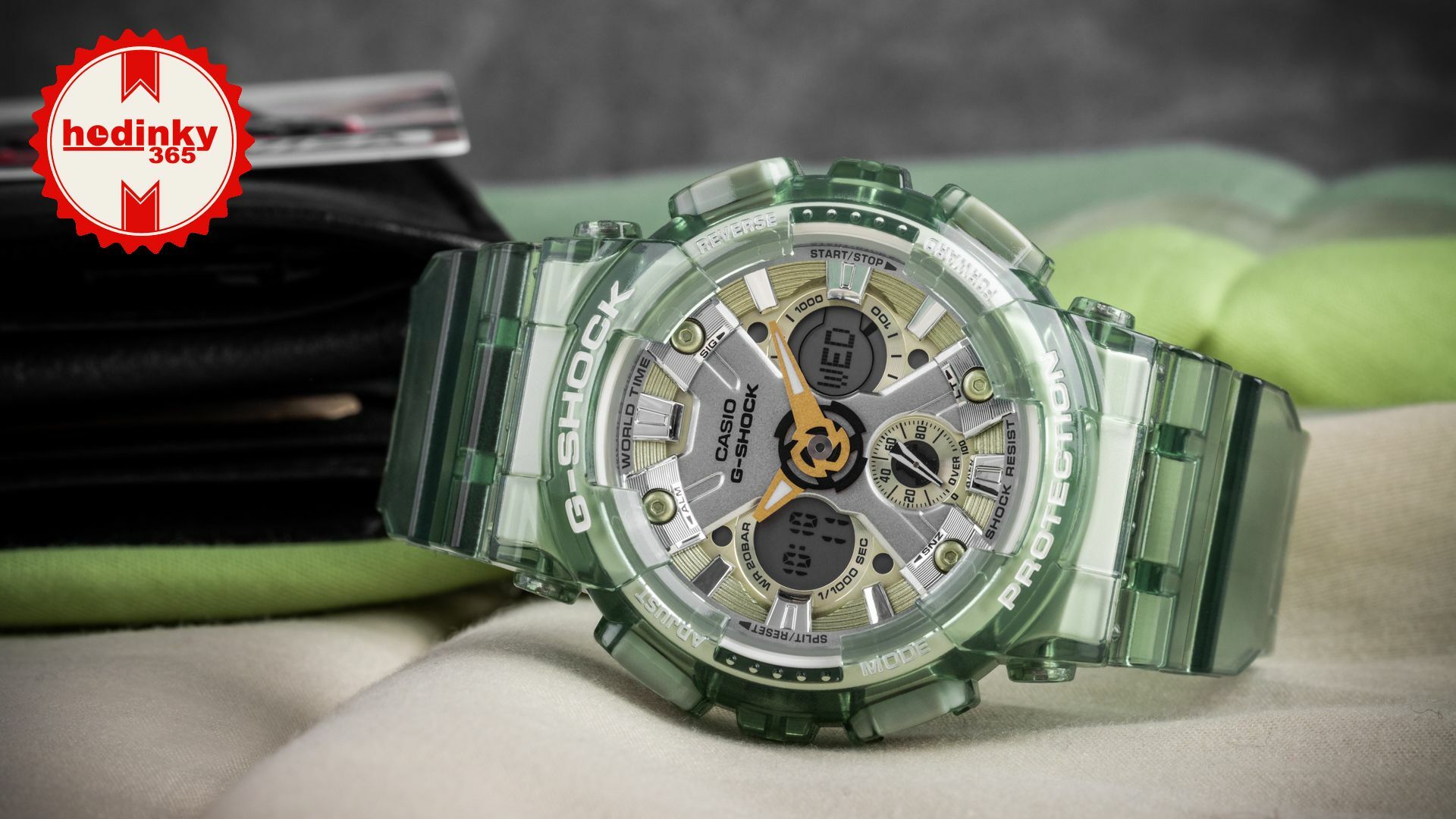 G shock skeleton green clearance