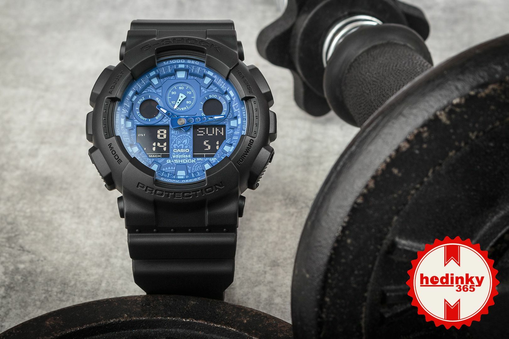 G-Shock GA-100BP-1AER Blue Paisley Series | Hodinky-365.com