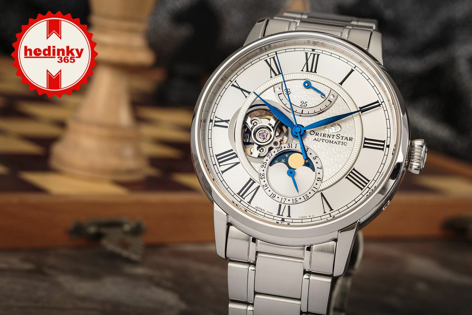 Orient Star Classic Moonphase Open Heart Automatic RE-AY0102S00B