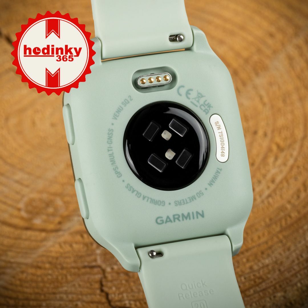 Garmin Venu Sq 2 GPS Watch - Metallic Mint Bezel with Cool Mint