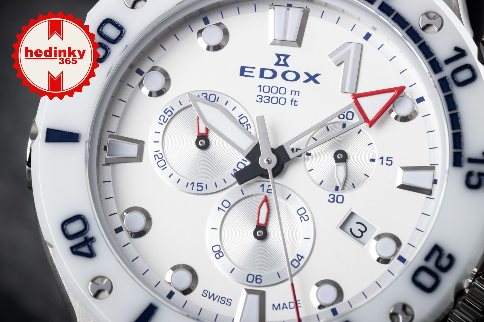 Edox CO-1 Quartz Chronograph 10242-tinbbbuin | Hodinky-365.com Edox CO-1 Quartz Chronograph 10242-tinbbbuin | Hodinky-365.com