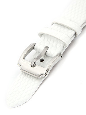Women's white leather strap HYP-02-WHITE