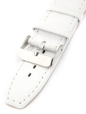Women's white leather strap W-309-W