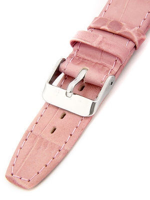 Women's pink leather strap W-309-K