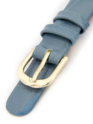 Women's light blue leather strap W-414-A