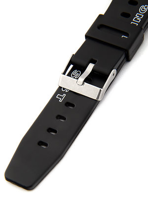 Men's black plastic strap P071