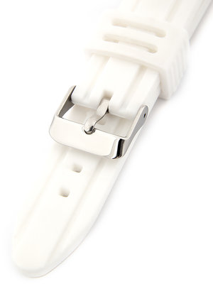 Unisex white silicone strap SC-01B