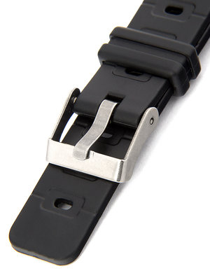 Unisex black plastic strap P019