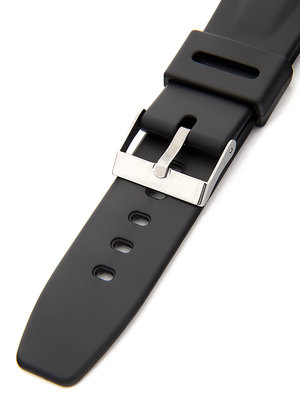 Unisex black plastic strap P073