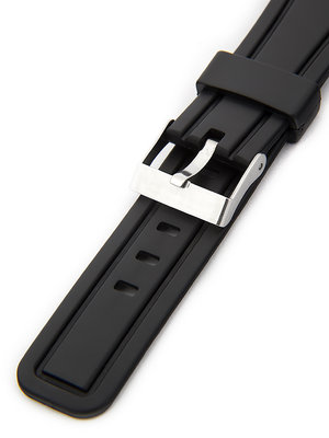 Unisex black plastic strap P059