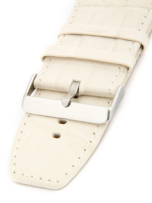 Unisex beige leather strap W-309-F