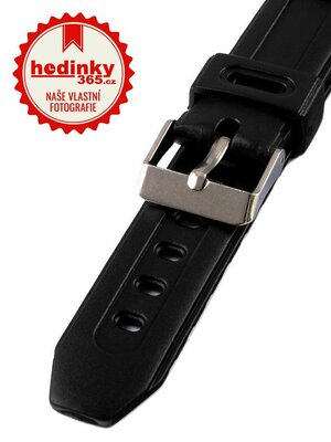 Unisex black plastic strap P013
