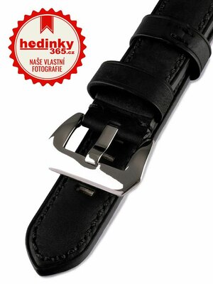 Men's leather black strap HYP-05-BLACK