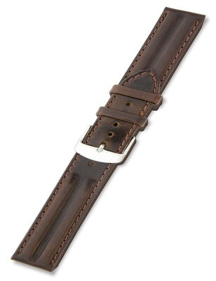 Unisex leather brown strap for watches HS-39-B