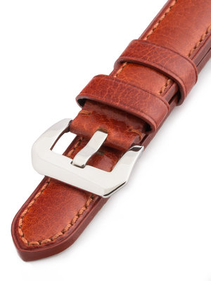 Unisex brown leather strap HYP-03 Mattone