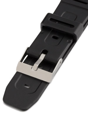 Unisex black plastic strap P041