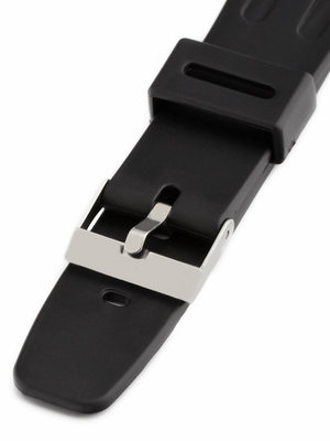 Unisex black plastic strap P080