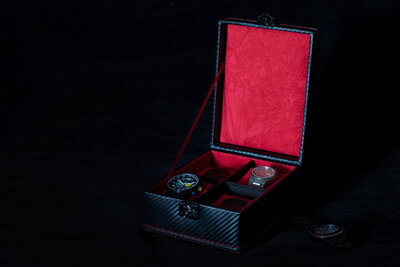 Friedrich Lederwaren Carbon 32049-2 watch box