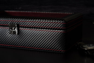 Kazeta for watches Friedrich Lederwaren Carbon 32059-2