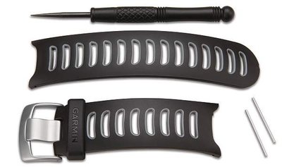 Strap Garmin Approach S3, plastic, black, silver clasp