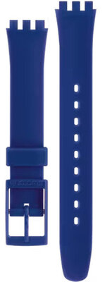 Unisex blue silicone strap for watches Swatch ALN148C