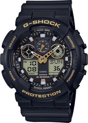 Casio G-Shock Original GA-100GBX-1A9ER Black & Gold Special Edition