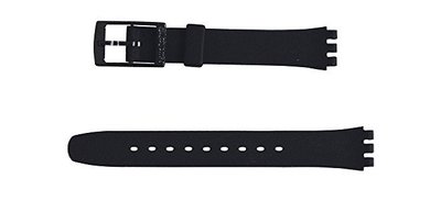Silicone strap Swatch ALB170C 12mm (for Swatch), black
