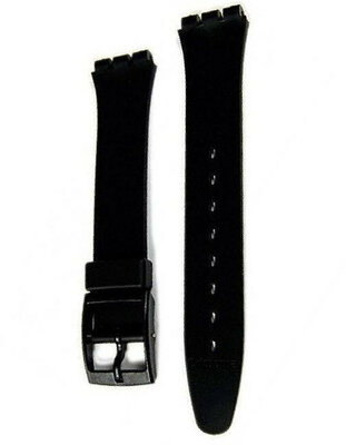 Unisex Black Plastic Strap to Watches Swatch AG0000