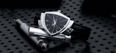 Hamilton Ventura Quartz H24411732 (Men in Black)