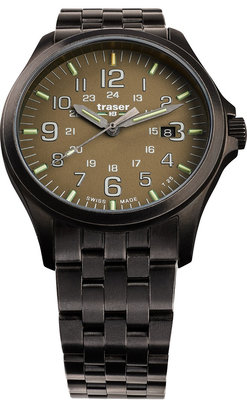 Traser P67 Officer Pro Quartz Gunmetal Khaki 108738