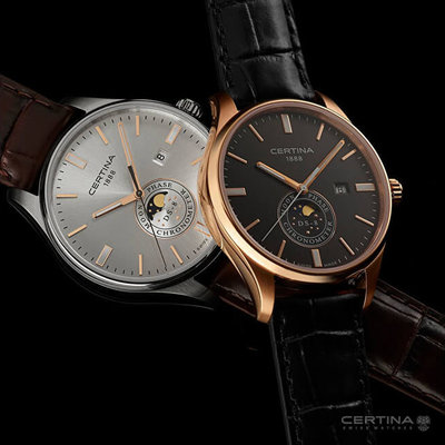Certina DS-8 Quartz COSC Chronometer Moon phase C033.457.16.031.00