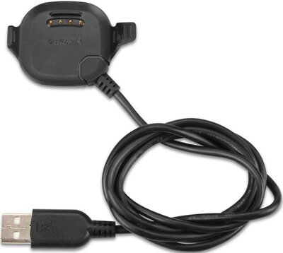 Garmin Charging and data USB cable with cradle for Forerunner 10/15 black (size XL)