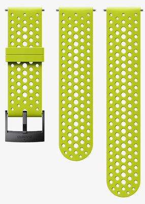 Silicone strap for watches Suunto Spartan Sport, Spartan Sport Wrist HR/Baro and Suunto 9 Lime/Black S+M 24mm