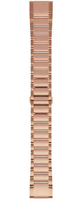 Metal bracelet Garmin QuickFit 20mm, metallic, rose gold (Fenix 7S/6S/5S)