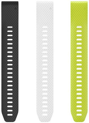 Garmin Straps for fenix5S - QuickFit 20, long, black, white, yellow (just the part without buckle)