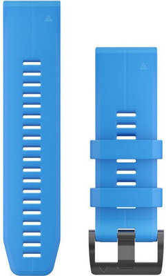 Silicone strap Garmin 26mm (for Garmin Fenix 8/7X/6X (51mm), Tactix etc.), blue V1, QuickFit, 010-12741-02