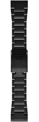 Titanium bracelet Garmin 26mm (pro Garmin Fenix 8/7X/6X (51mm), Tactix aj.), black V2, QuickFit