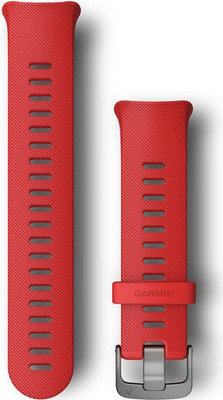 Strap Garmin Forerunner 45 silicone red grey clasp size L Hodinky 365