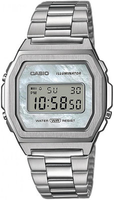 CASIO Casio Collection Retro Unisex Analogue-Digital Watch with Grey  Stainless Steel Strap - BRANDS from Adams Jewellers Limited UK