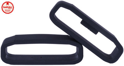 Garmin Keepers, fenix5 Black (black silicone strap loops for fenix5 - 2 pcs)
