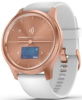 Garmin Vívomove 3 Style, Rose Gold / White Band