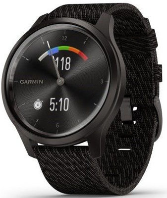 Garmin Vívomove 3 Style, Slate / Black Nylon Band