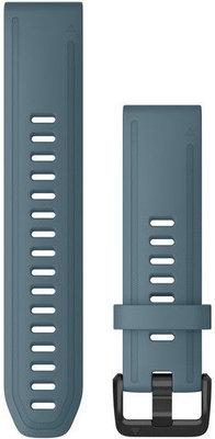 Garmin Strap for fenix6S - QuickFit 20, silicone, blue, black clasp
