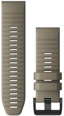 Silicone strap Garmin 26mm (for Garmin Fenix 8/7X/6X (51mm), Tactix, etc.), beige V1, QuickFit, 010-12864-02