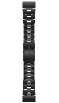 Titanium bracelet Garmin 26mm (for Garmin Fenix 8/7X/6X (51mm), Tactix, etc.), black V1, QuickFit, 010-12864-09