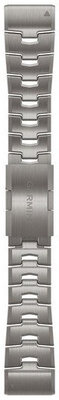 Titanium bracelet Garmin 26mm (for Garmin Fenix 8/7X/6X (51mm), Tactix, etc.), grey, QuickFit, 010-12864-08